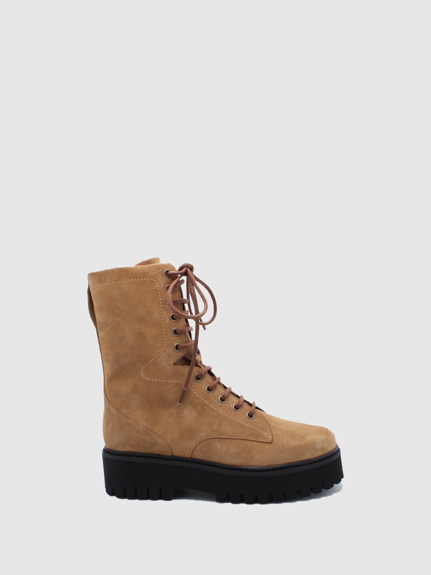 JJ Heitor Camel Combat Boots