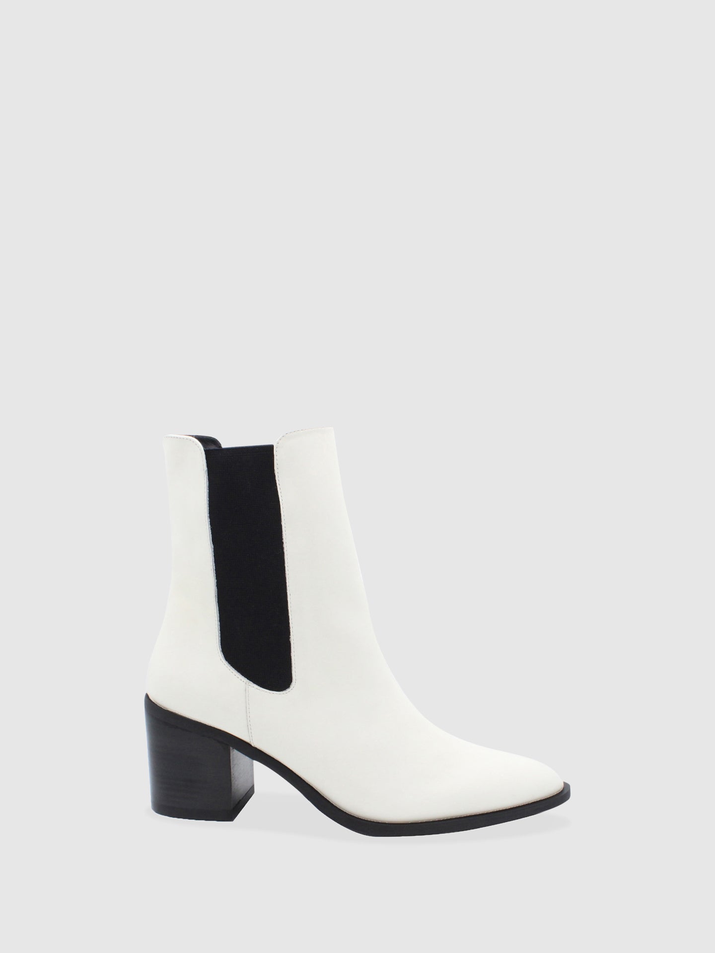 JJ Heitor White Chelsea Boots