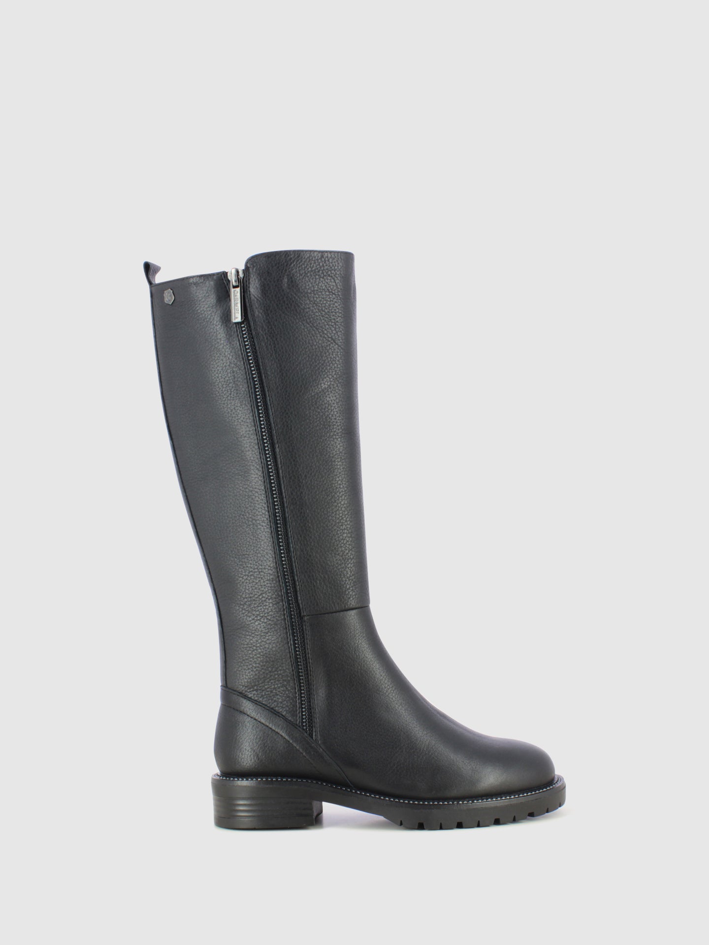 Carmela Black Zip Up Boots