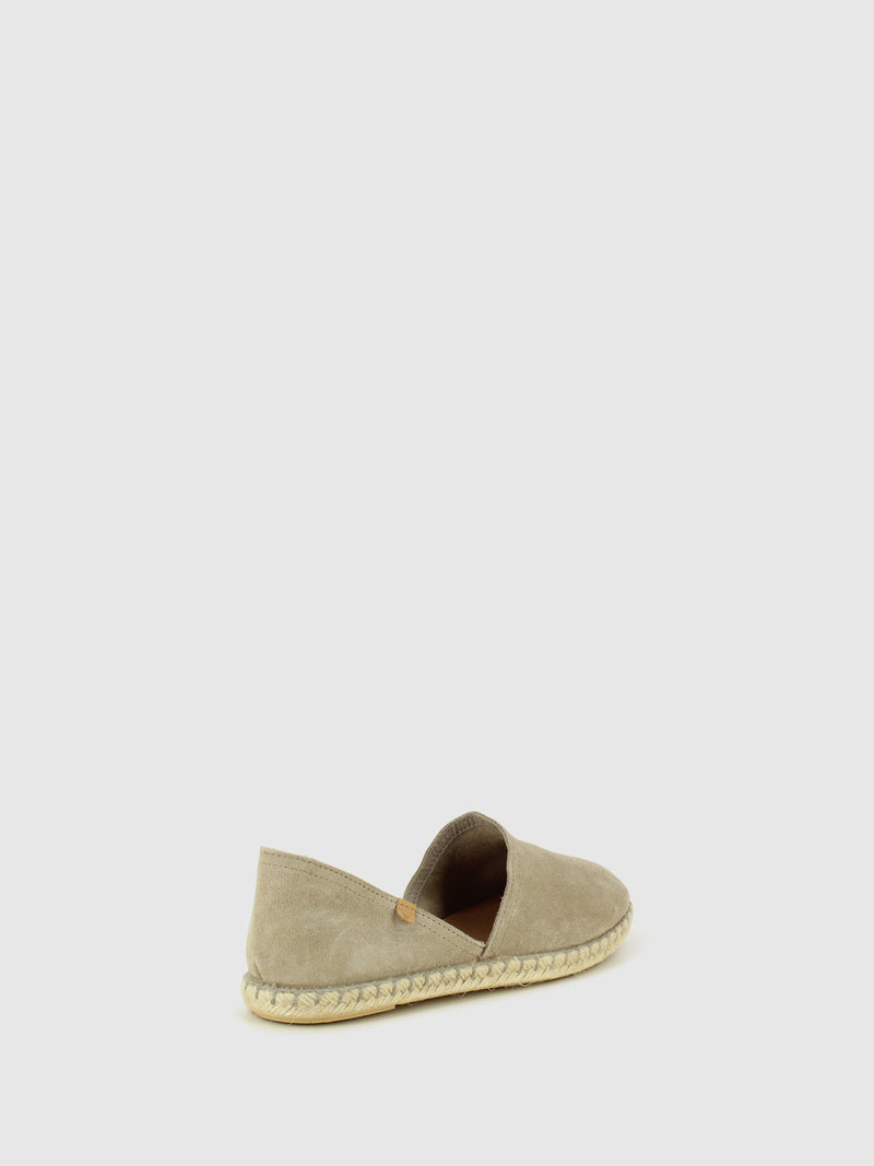 Verbenas Taupe Flat Espadrilles