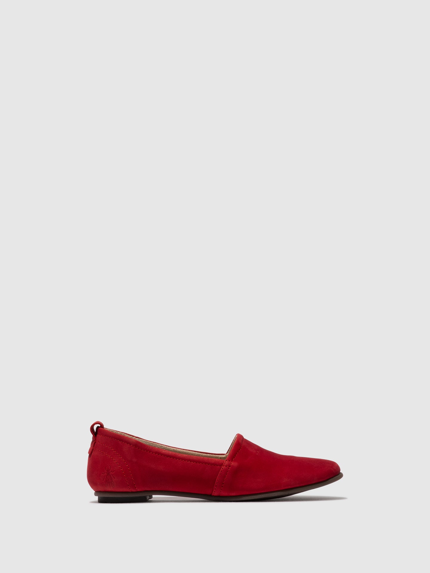 Fly London Red Round Toe Ballerinas