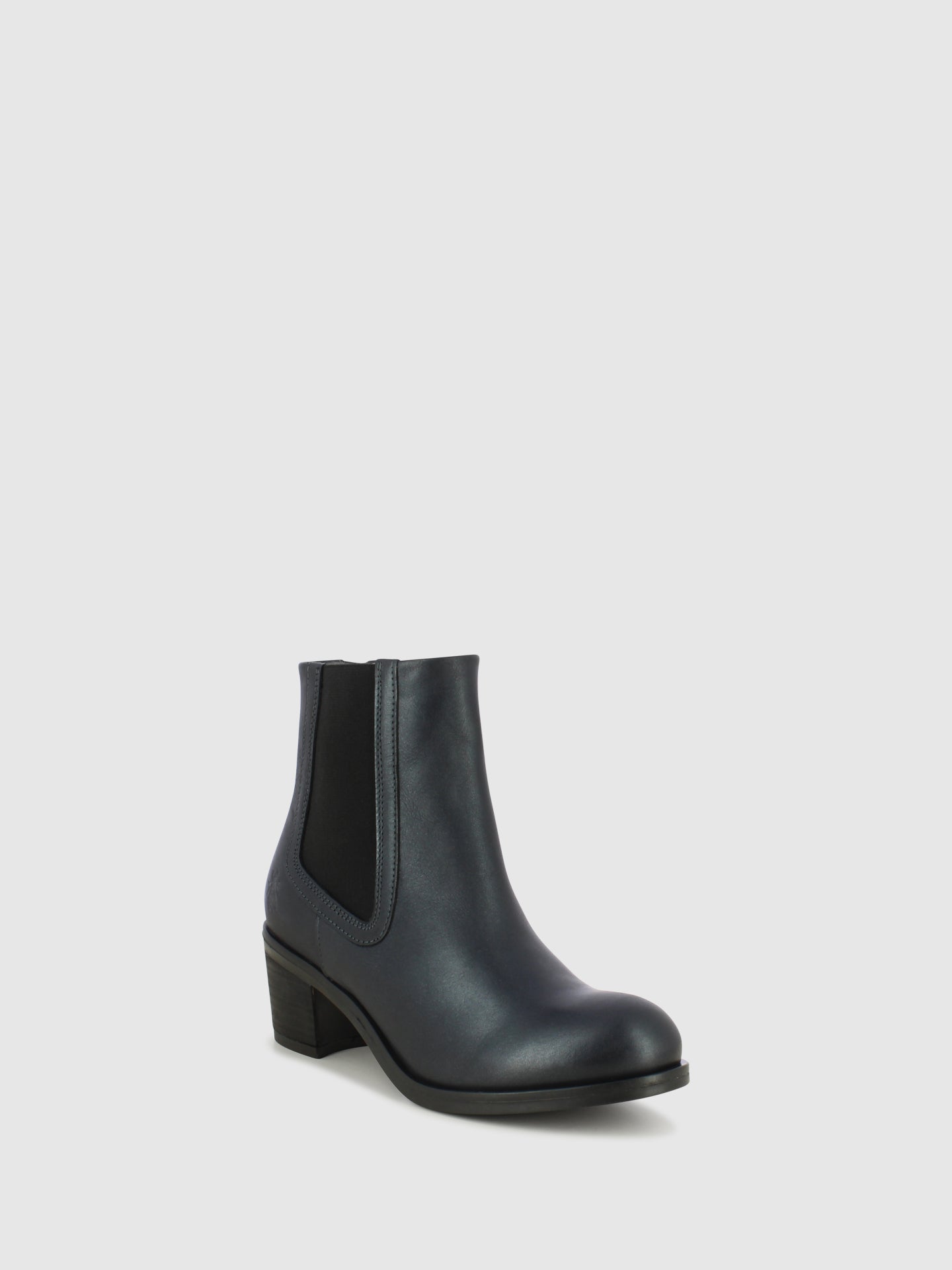 Fly London Black Leather Chelsea Ankle Boots