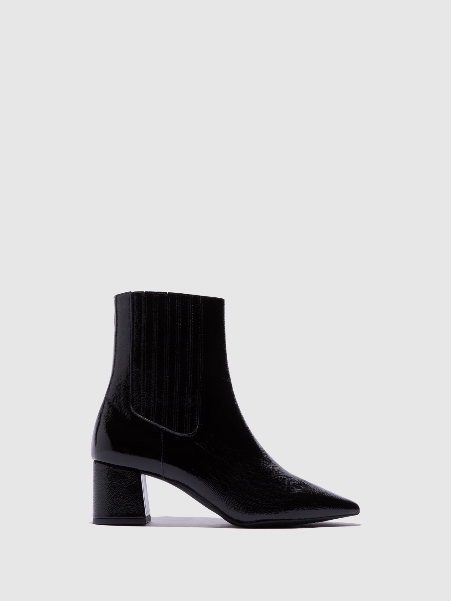 Sofia Costa Black Elasticated Ankle Boots