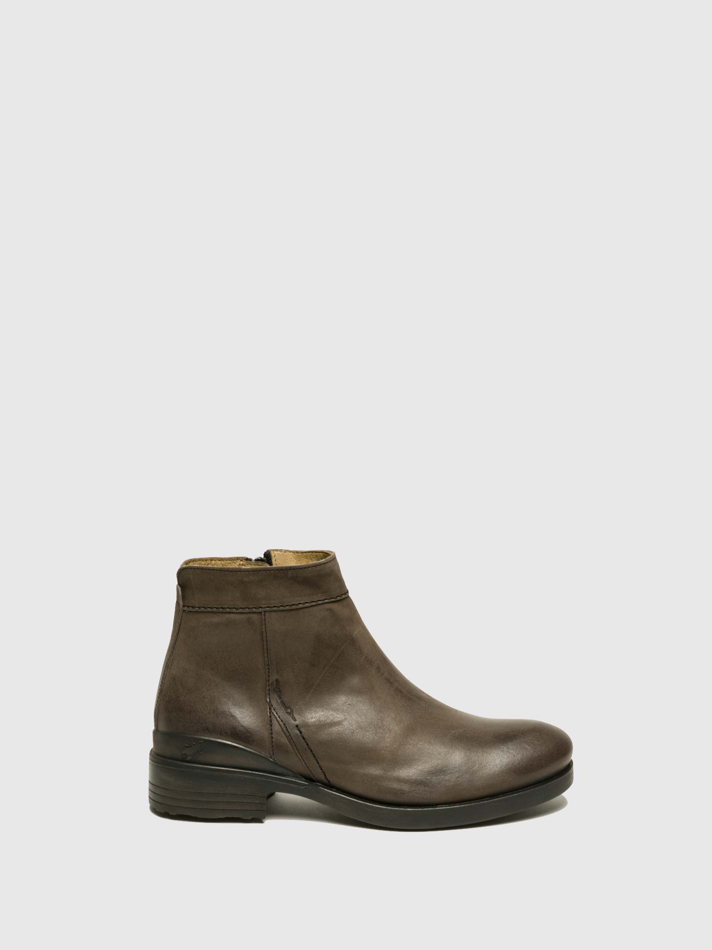 Fly London Brown Zip Up Ankle Boots