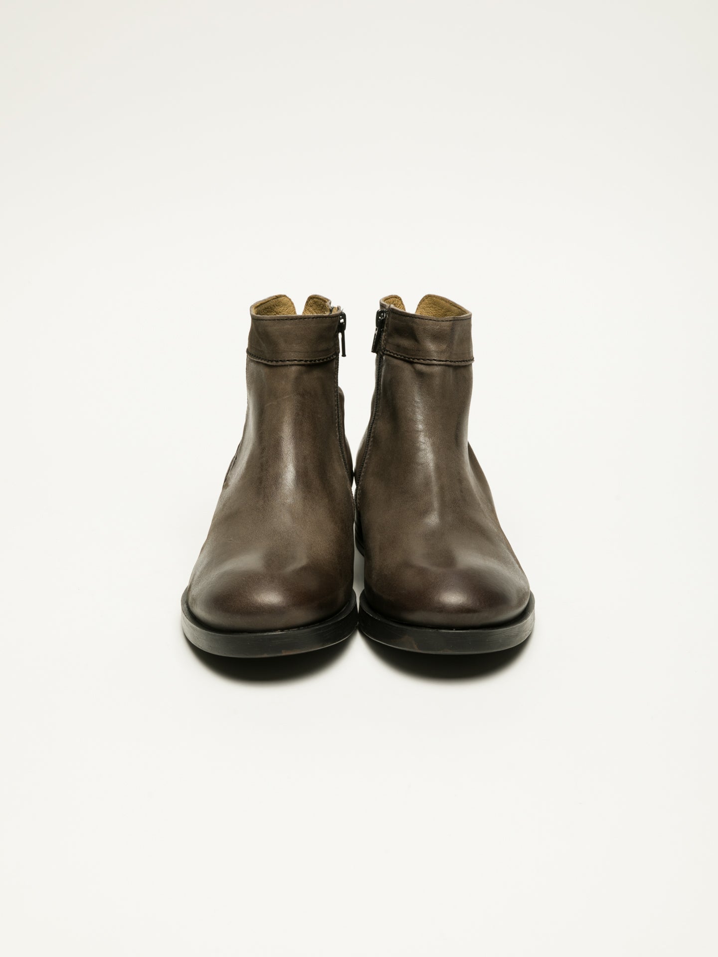 Fly London Brown Zip Up Ankle Boots