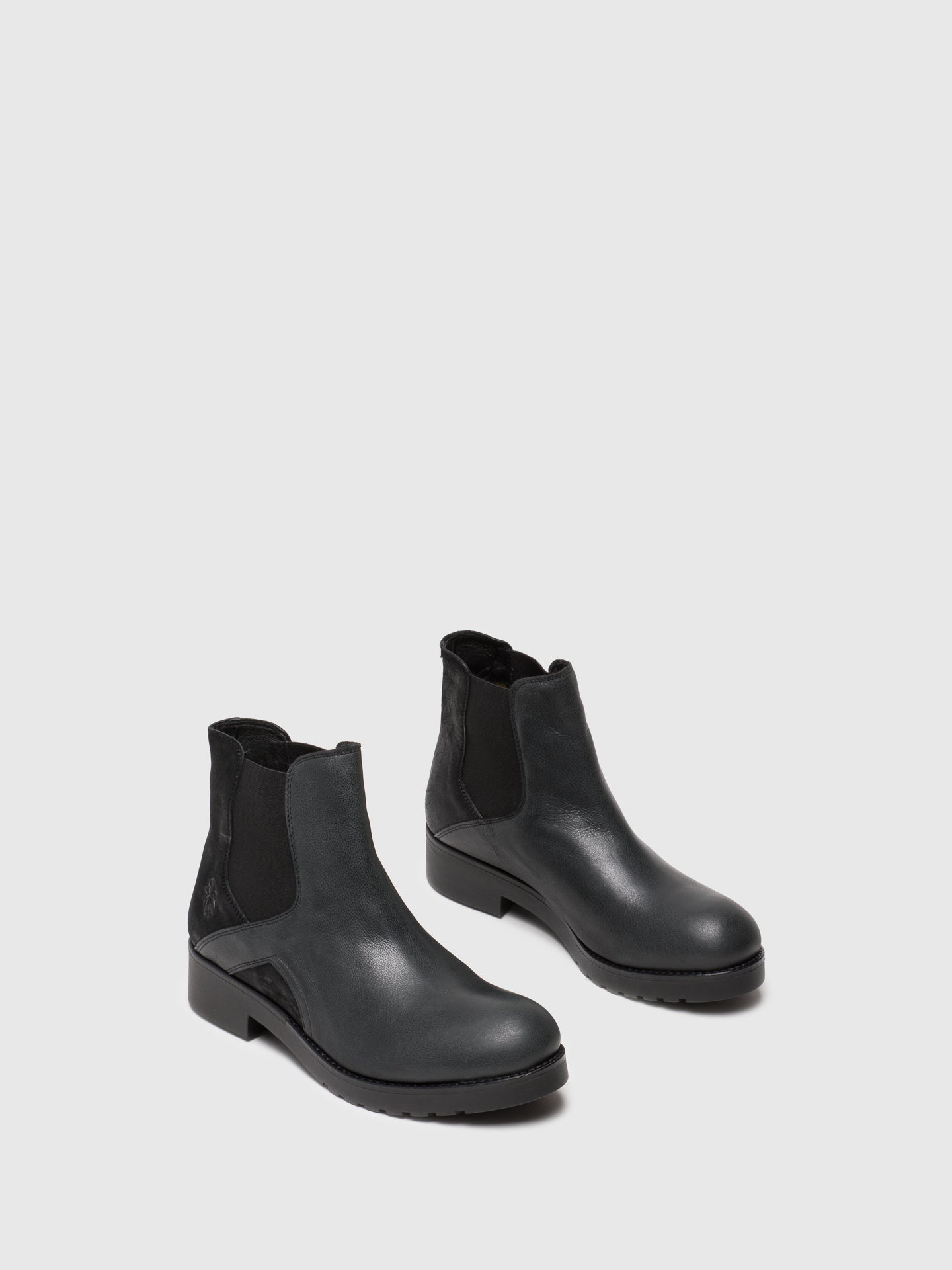 Fly London Black Chelsea Ankle Boots