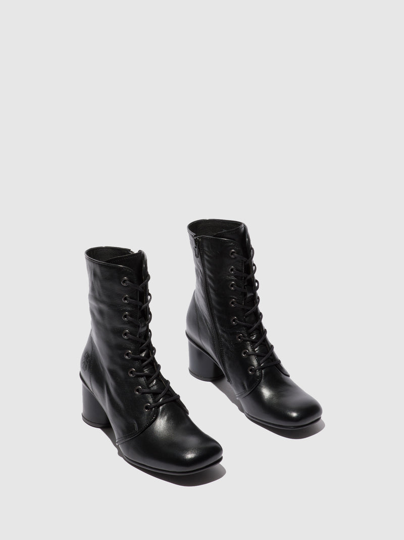 Fly London Lace-up Boots SOUS811FLY MOUSSE BLACK