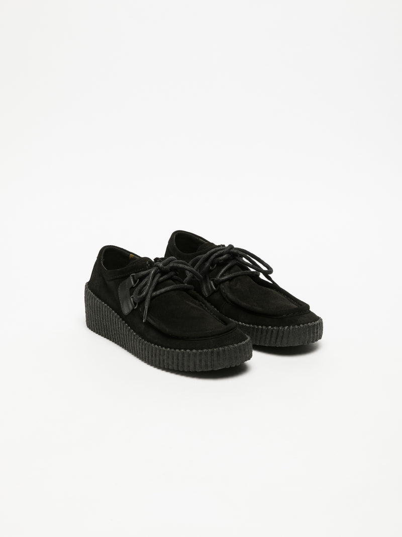 Fly London Black Platform Shoes