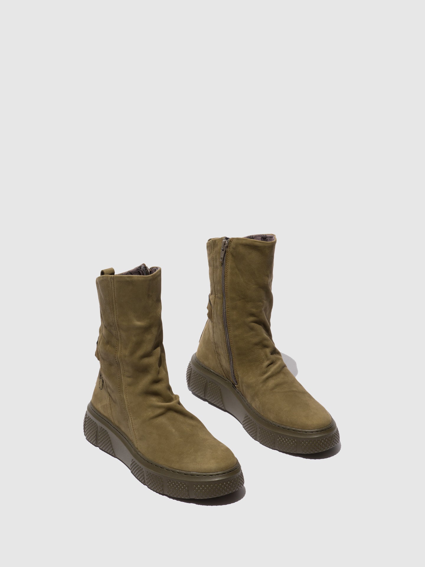 Fly London Zip Up Boots ESEN485FLY SORANO MILITRY