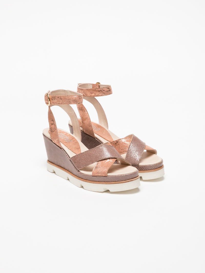 Foreva Pink Wedge Sandals