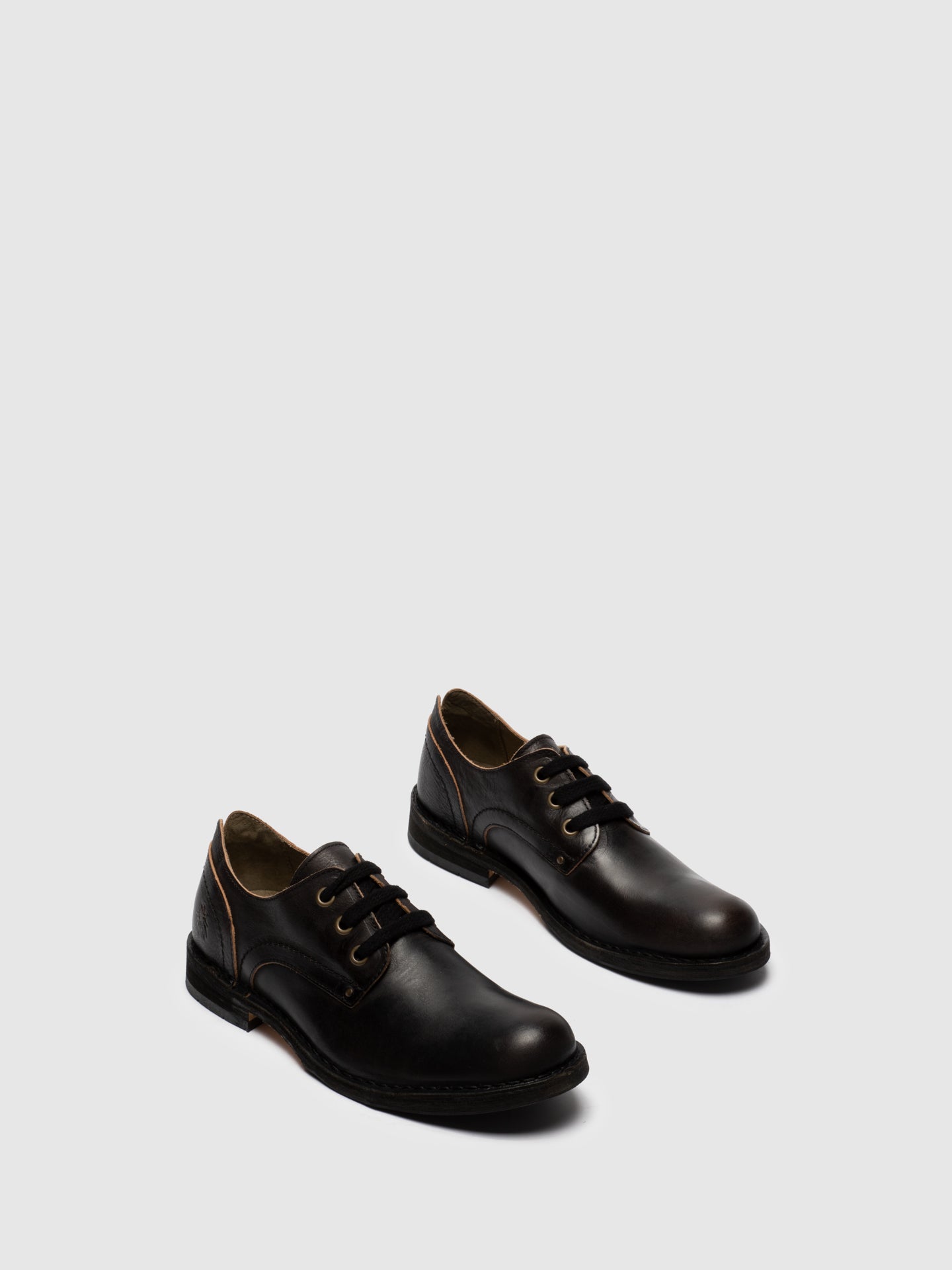 Fly London Black Lace-up Shoes