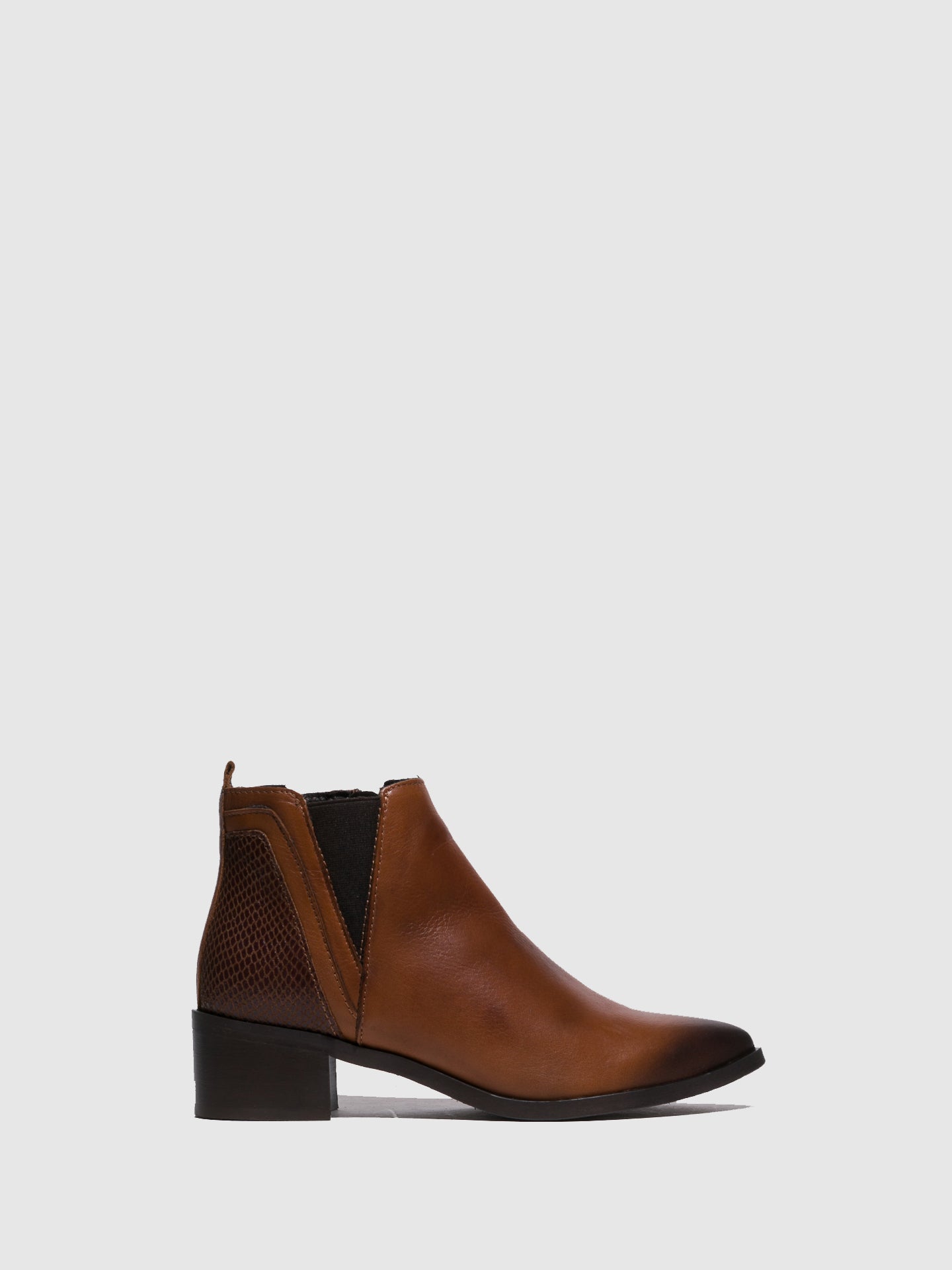 Foreva Brown Elasticated Ankle Boots