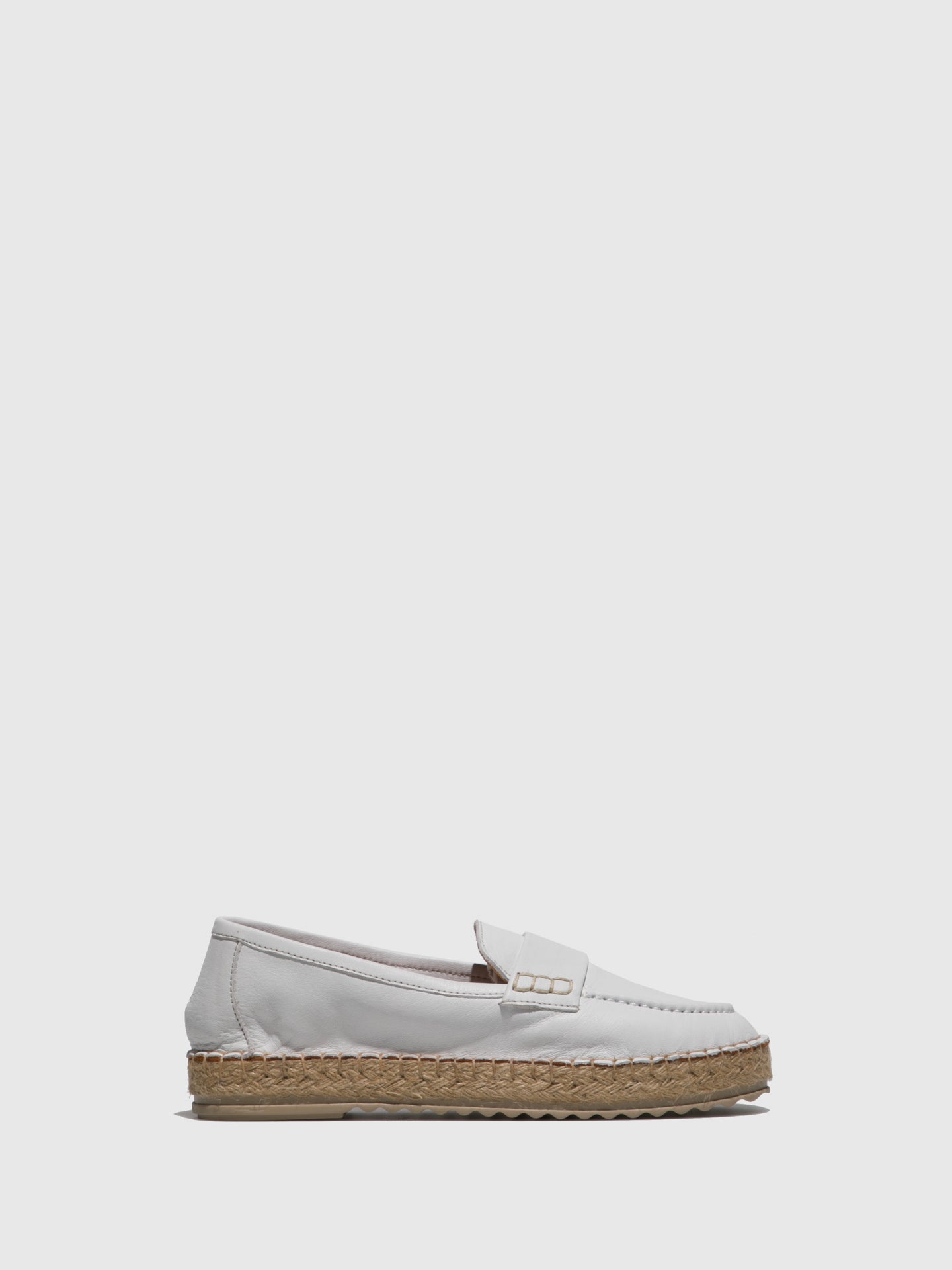 Foreva White Round Toe Espadrilles