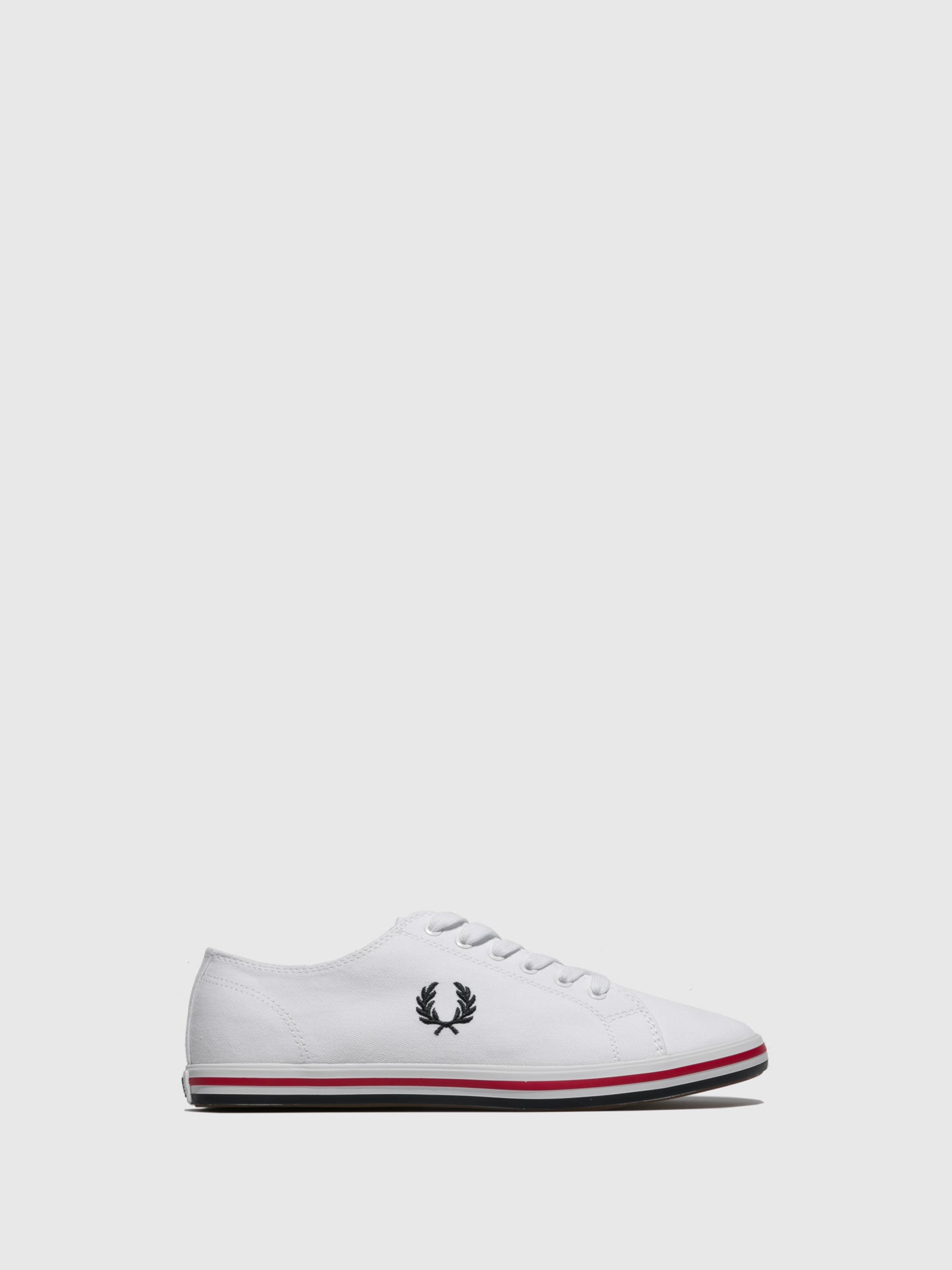 Fred Perry White Lace-up Trainers