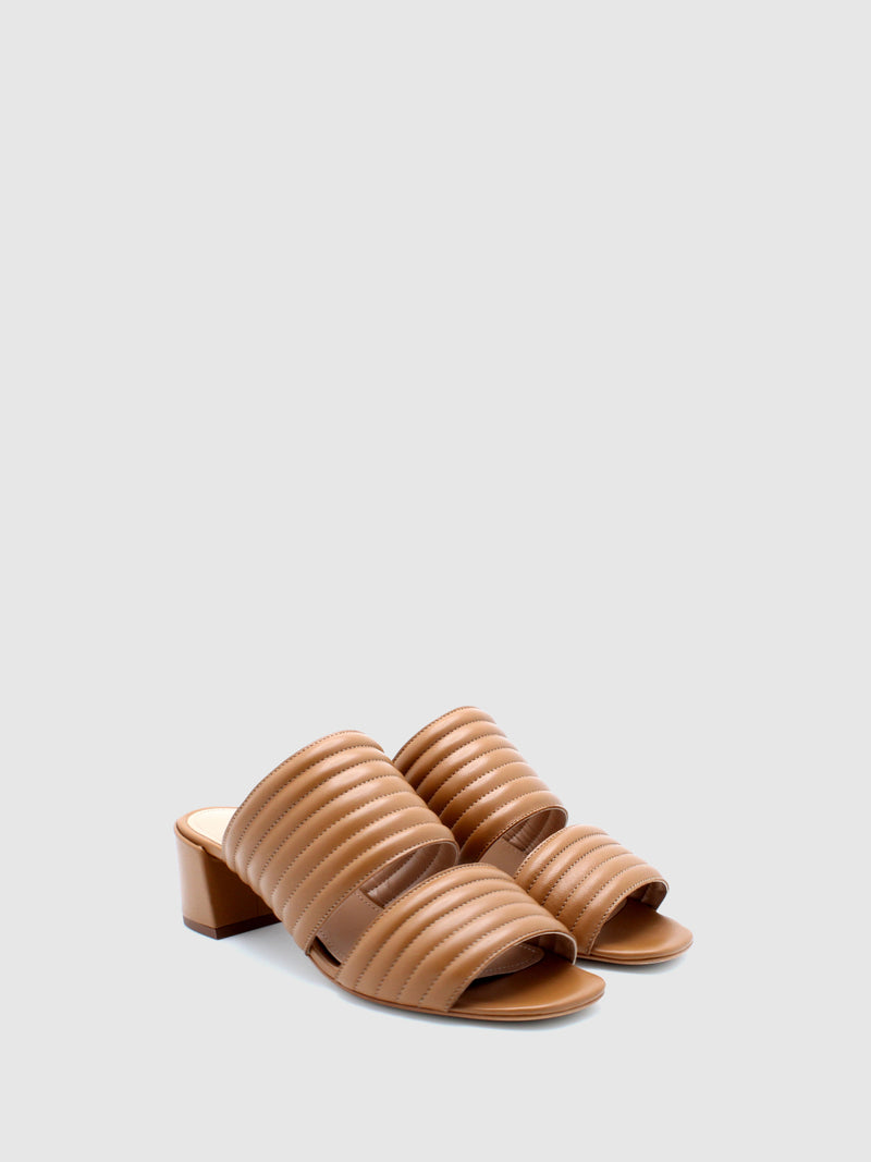 JJ Heitor Heel Sandals E04L4 Camel