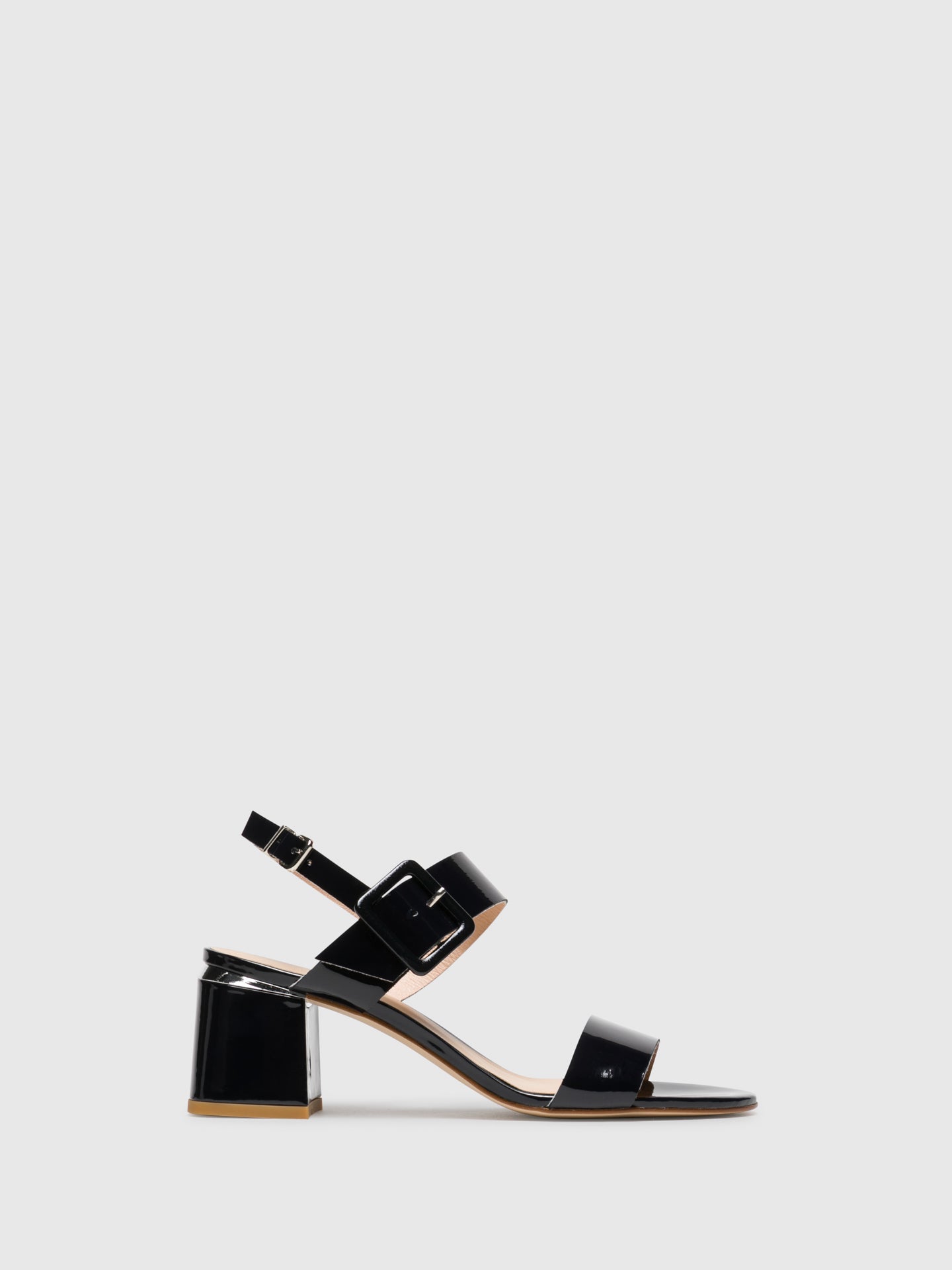 Sofia Costa Blue Buckle Sandals