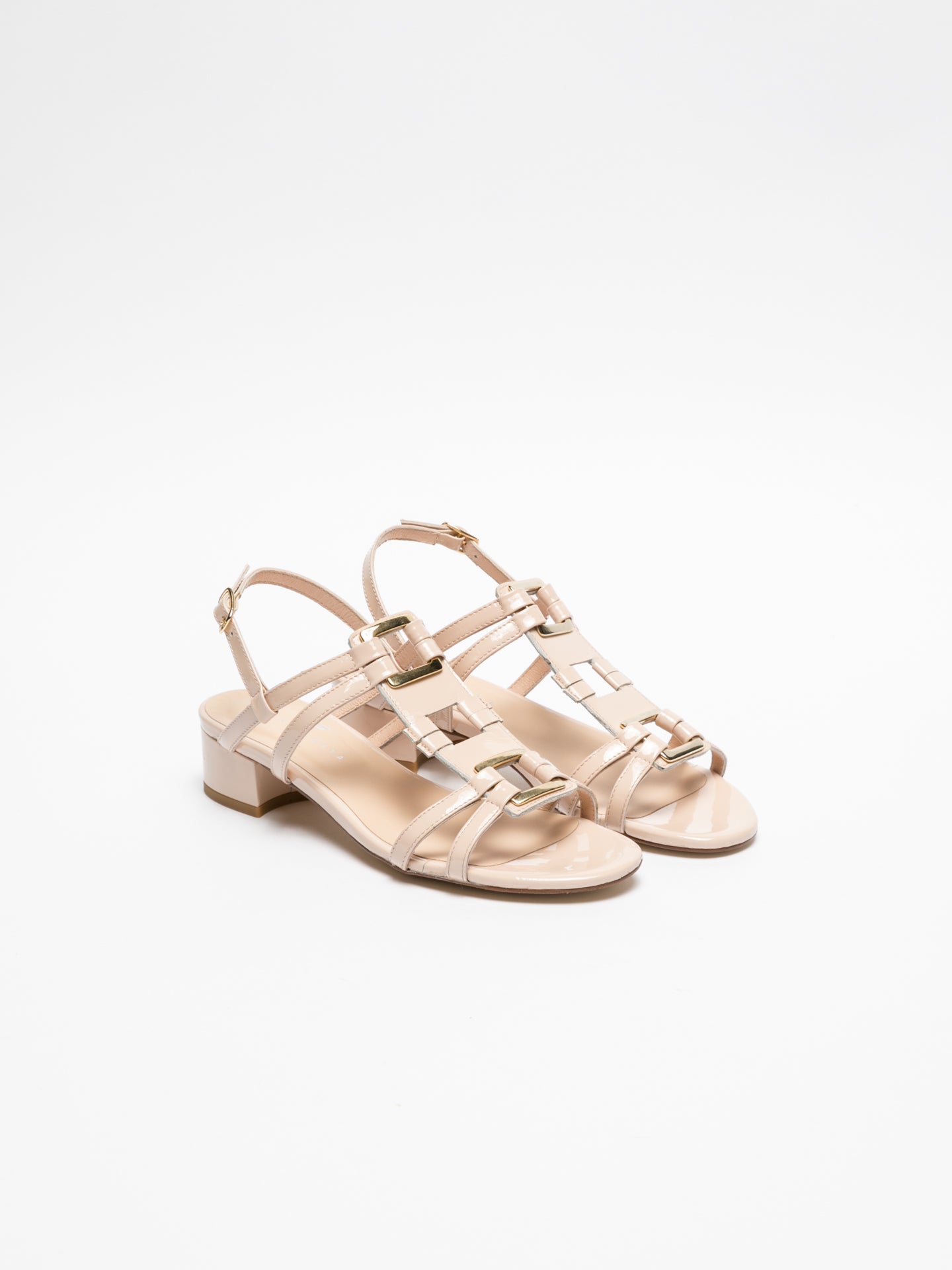 Sofia Costa Pink Sling-Back Sandals