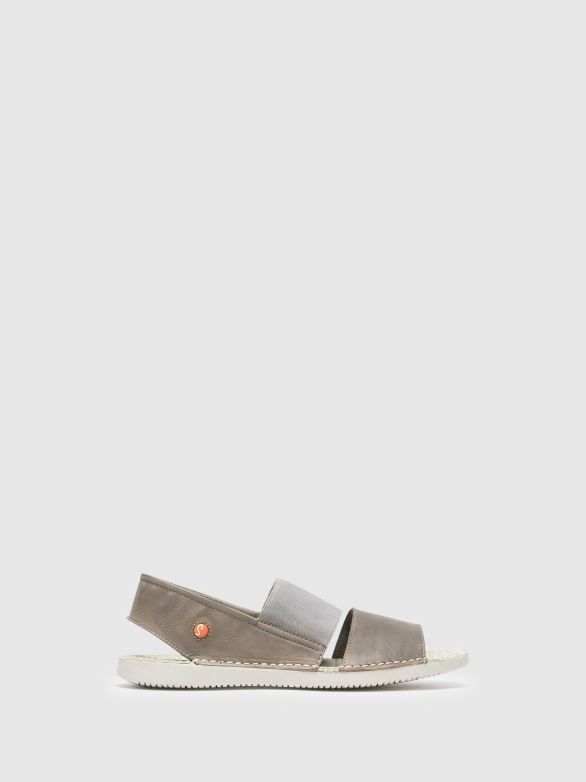 Softinos Gray Sling-Back Sandals