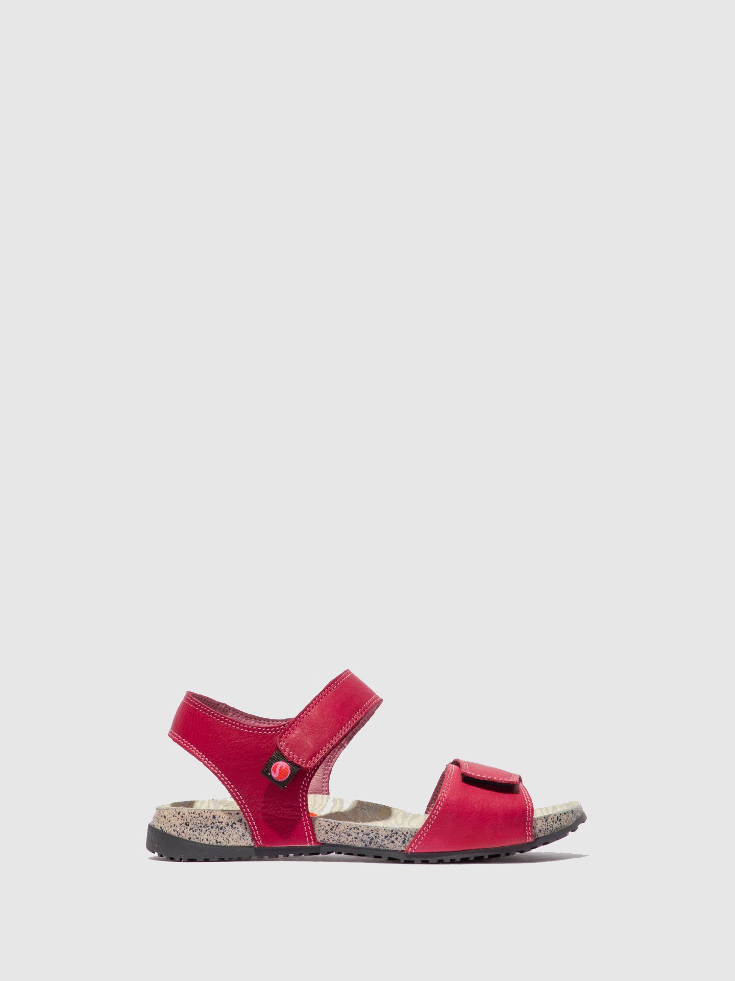 Softinos Velcro Sandals KIVA530SOF Red