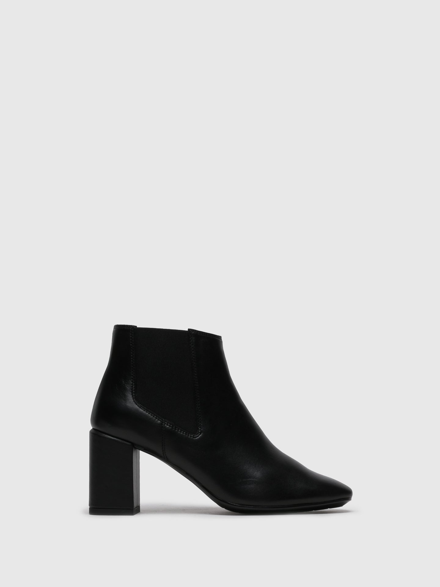 The Flexx Black Elasticated Ankle Boots