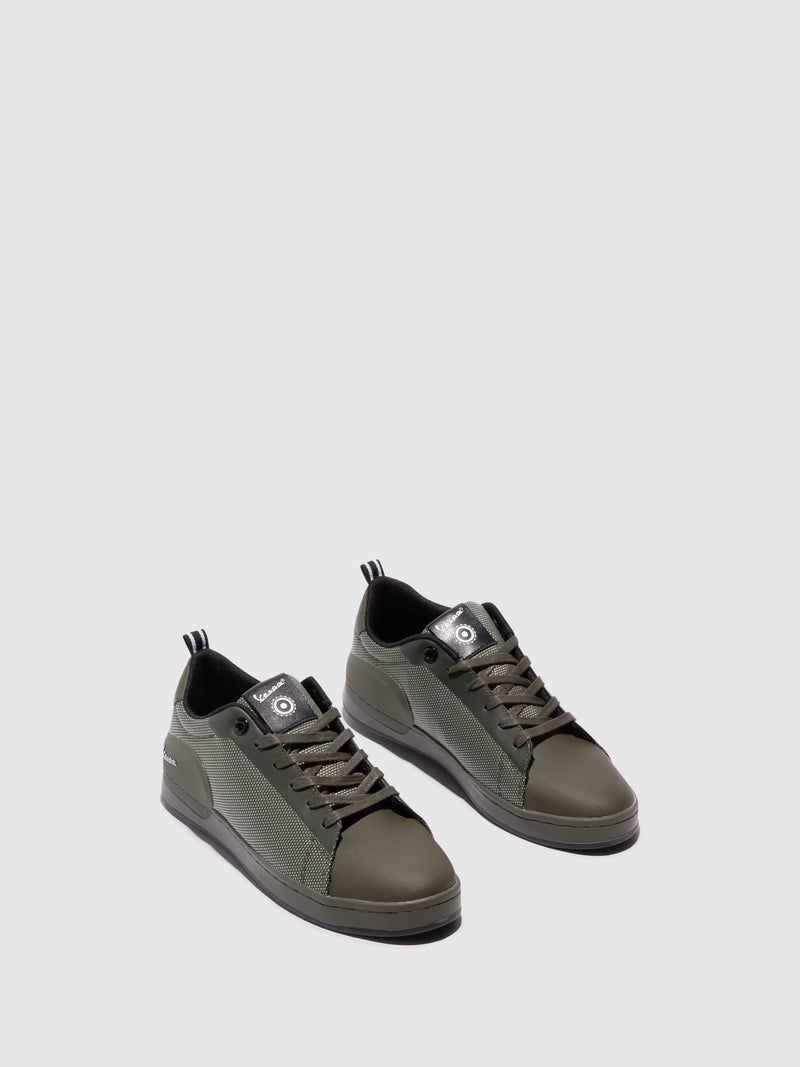 Vespa Green Lace-up Shoes